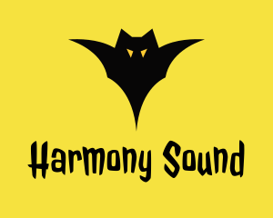 Scary Bat Silhouette  logo