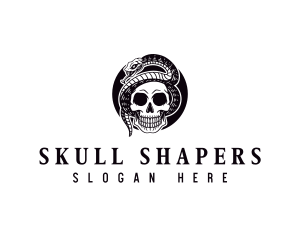 Skull Serpent Skeleton logo