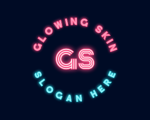 Neon Stripes Glow logo design