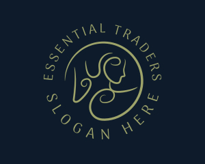 Feminine Masseuse Therapy logo design