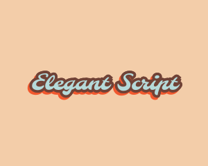 Retro Pop Art Script logo design