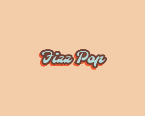 Retro Pop Art Script logo design