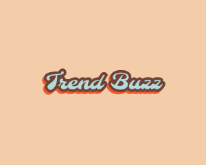 Retro Pop Art Script logo design