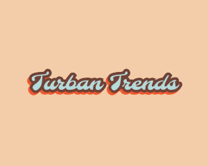 Retro Pop Art Script logo design