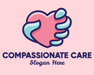 Heart Hand Care logo design