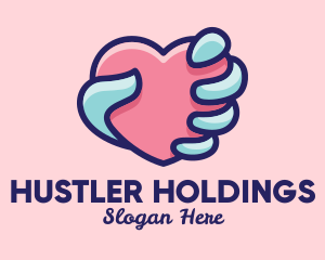 Heart Hand Care logo design