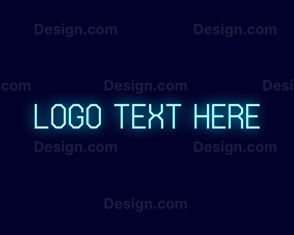 Neon Tech Glow Logo