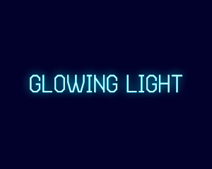 Neon Tech Glow logo design