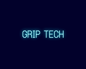 Neon Tech Glow logo design