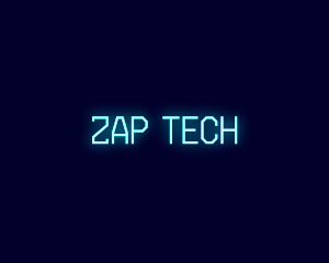 Neon Tech Glow logo design