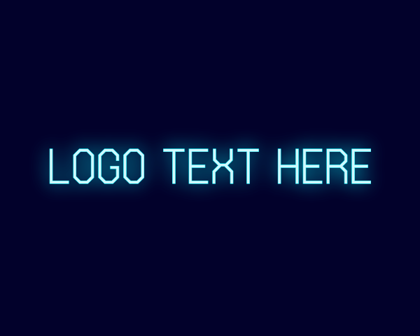 Neon logo example 1