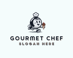 Chef Creamery Dessert logo design