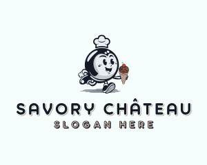 Chef Creamery Dessert logo design