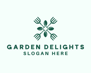 Pitchfork Garden Landscaping logo design