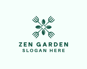 Pitchfork Garden Landscaping logo design