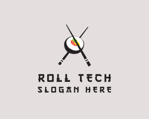 Maki Roll Bowl logo design