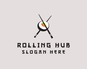 Maki Roll Bowl logo design