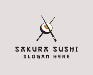 Maki Roll Bowl logo design