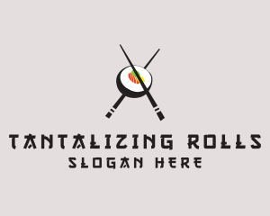 Maki Roll Bowl logo design