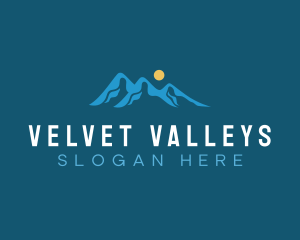 Mountain Alpine Valley logo design