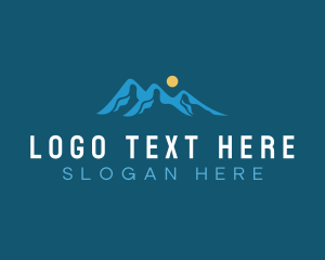 Range - Mountain Alpine Valley logo design