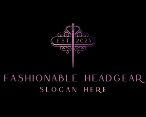 Ornamental Needle Tailor  Logo