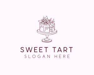 Floral Cake Bakery logo design