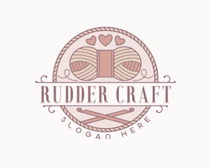 Handmade Knitting Crochet logo design