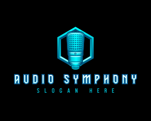 Studio Audio Microphone logo design