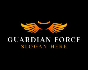 Angel Guardian Wings logo design