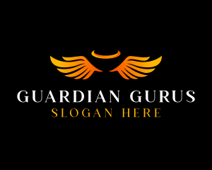 Angel Guardian Wings logo design