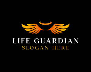 Angel Guardian Wings logo design