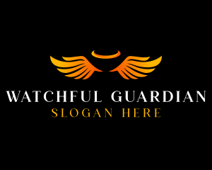 Angel Guardian Wings logo design