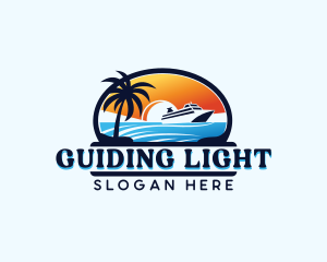 Tourist Ocean Cruise logo design