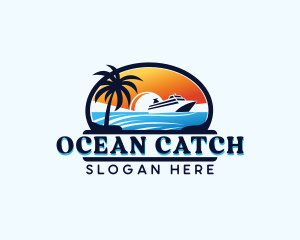 Tourist Ocean Cruise logo design