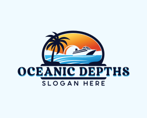 Tourist Ocean Cruise logo design