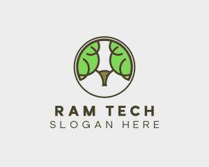 Ram Tree Forest  logo design