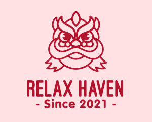 Asian Dragon Head logo