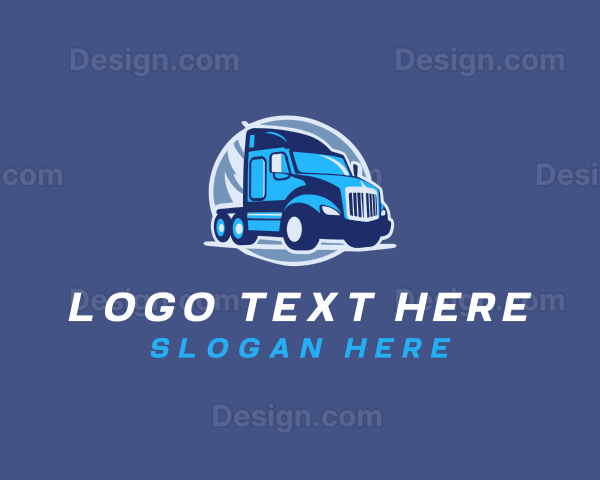 Delivery Truck Logistics Logo