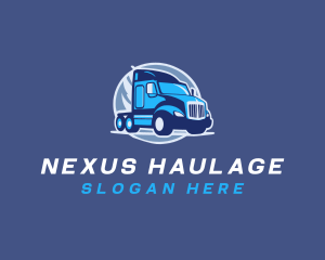 Delivery Truck Logistics logo design