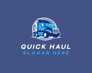 Delivery Truck Logistics logo design