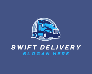 Delivery Truck Logistics logo design