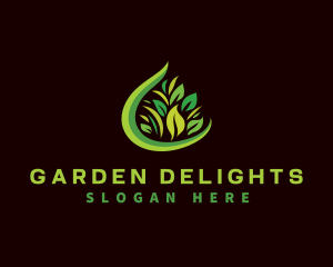 Grass Leaf Garden logo design