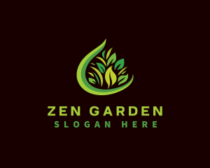 Grass Leaf Garden logo design