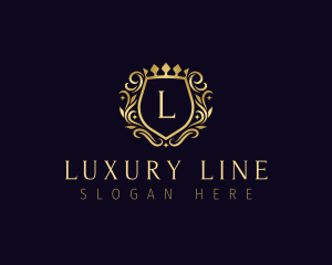 Luxury Shield Crown logo design