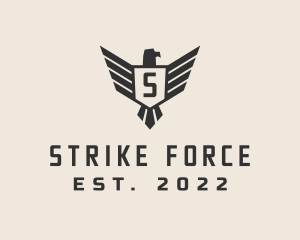 Military Falcon Aviation logo design