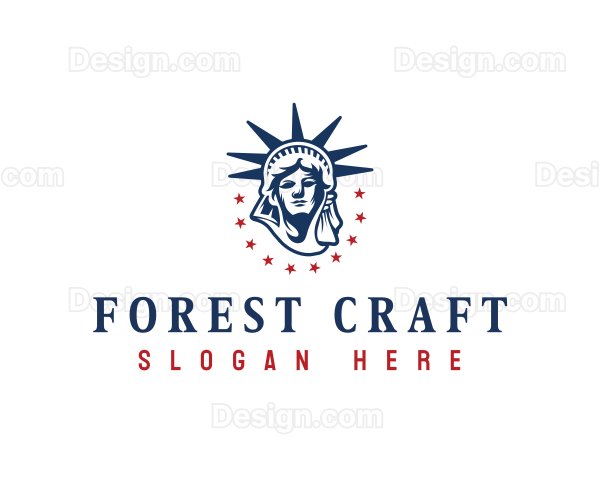 Statue of Liberty America Logo