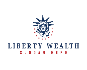 Statue of Liberty America logo design