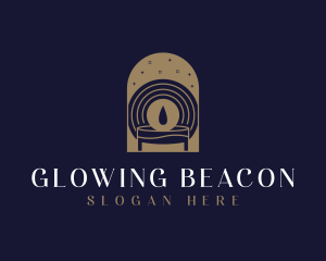 Gold Spa Candle logo design