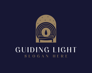 Gold Spa Candle logo design